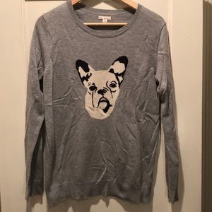 Gap French bulldog wool blend sweater